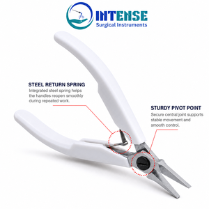 Alicates Profesionales de Punta Plana para Joyería, Herramienta de Precisión de Acero Inoxidable para Doblar Alambre con Mango Ergonómico - Product Image 5