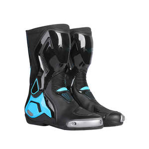 Botas de Motociclista de Cuero para Hombre, Diseño Nuevo, Botas de Carreras, con Tela de Cuero Personalizada, Zapatos para Motociclistas - Product Image 5