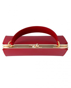 Women's 2026 High Quality Genuine Cowhide Leather Handbag Casual Bag Soft Red <b>Frame</b> Closure <b>Large</b> Capacity Custom Colors Logo - Product Image 2
