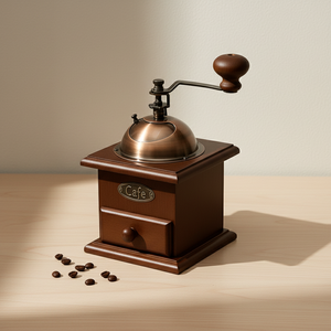 Molinillo de Café de Madera de Primera Calidad 3203034, Metal Bronce - Product Image 1