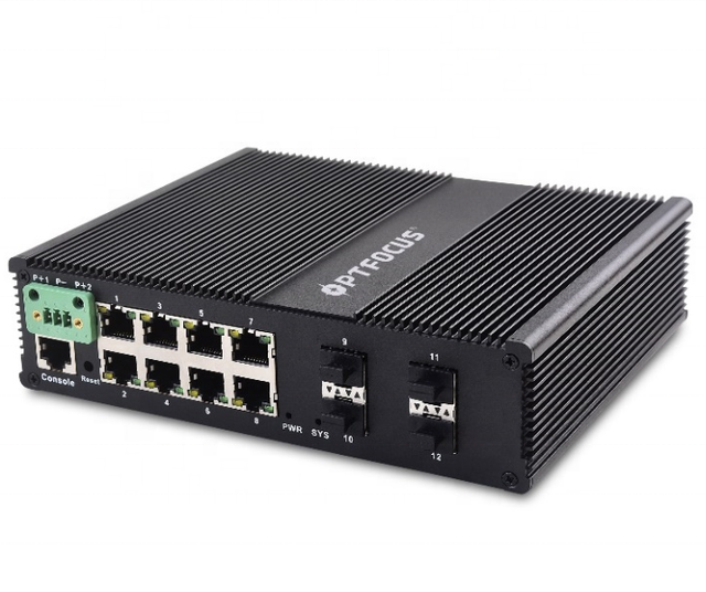 Manufacturer DIN Rail 4 Gigabit Fsp Poe 8 Port 48v Smart Network Ethernet Managed Industrial Poe Switch