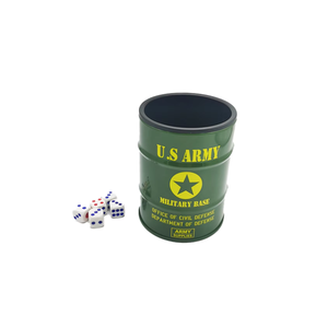 Wholesale Creative Industrial Metal Dice Cup Round <b>Tin</b> Can with Velvet Mute Lining for Bar Pub Game - Product Image 6