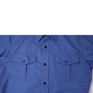 Ropa DE TRABAJO Ropa de construcción Tela de algodón de poliéster Manga larga Botón Up Dos bolsillos delanteros Camisa DE SEGURIDAD Camisas de trabajo de carga - Product Image 4