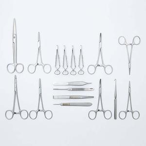 Kit de 18 Piezas para Esterilización Felina, Instrumental Quirúrgico Veterinario de Acero Inoxidable, Herramientas Quirúrgicas Manuales Reutilizables, Certificación CE - Product Image 2