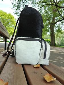 Hair On Leather Backpack Genuine Cowhide Handmade Travel School <b>Bag</b> Fashion Luxury Backpack for Men Women Durable LHBP-0058 - Product Image 4