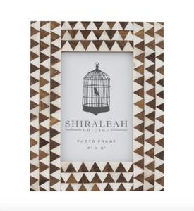 กรอบรูปไม้ทรงเรขาคณิตสุดหรูพร้อมลวดลายสามเหลี่ยมทำมือ สำหรับตกแต่งบ้านสมัยใหม่ ห้องนั่งเล่น และสำนักงาน - Product Image 3