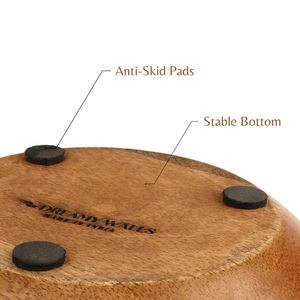 Bol de service moderne en bois, bol en bois pour servir les aliments, bols de service modernes, bol de service en bois d'acacia - Product Image 4