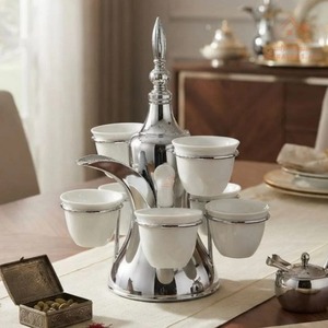 กาต้มกาแฟแบบอาหรับ ดัลลาห์ พร้อมหูจับตกแต่งและพวยกาแบบยาว - Product Image 2
