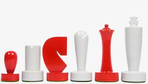 Jeu d'échecs en bois de style Berliner de luxe, pièces rouges et blanches, boîte peinte, roi de 3,7 pouces, au meilleur prix - Product Image 4
