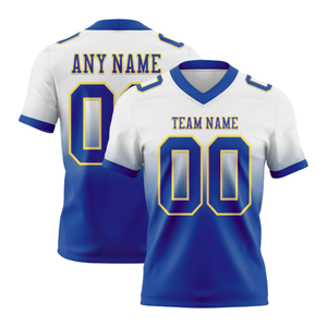 Uniforme Deportivo Unisex Transpirable con Nombre y Número Impresos por Transferencia de Calor, Manga Corta, Dos Tonos, Jersey de Fútbol Americano 100% - Product Image 2