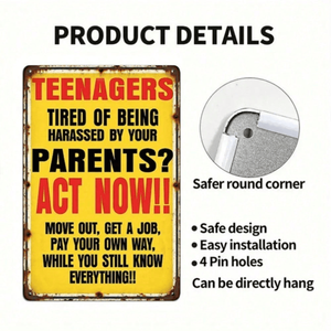 CIFbuy Targa Vintage Retrò in Alluminio 20.3x30.5cm (8x12 Pollici) per Casa, Bar, Man Cave, TikTok, per Servizio Ritiro Temu - Product Image 2