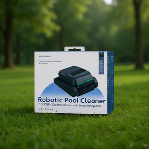 Nettoyeur de piscine robotisé 10000 GPH sans fil, aspirateur humide et sec sans sac avec navigation intelligente contrôlée par application pour piscines hors sol - Product Image 3