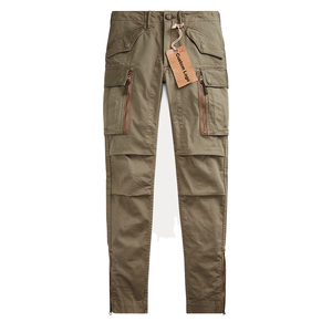 กางเกงคาร์โก้ผู้หญิงทรงสกินนี่ ผ้าคอตตอนทวิลยืดได้ ทรงเข้ารูป หรูหรา ทันสมัย ออกแบบโดยดีไซเนอร์ ผลิตโดยผู้ผลิต OEM - Product Image 1