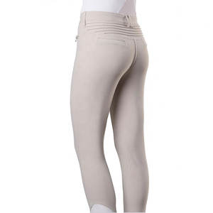 Pantalones y Culotes de Equitación Personalizados para Mujer con Cintura Elástica, Bolsillo con Cremallera, Spandex/Nylon Transpirable y Resistente al Viento para Montar a Caballo - Product Image 6