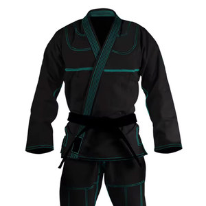 <b>Red</b> Judo Gi Uniform Adult Unisex 100 Cotton Durable Martial Arts Wear with Black <b>Belt</b> Left Sleeve Logo - Product Image 4