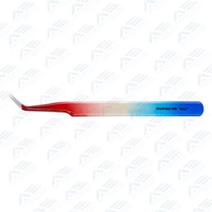 Pinzas para Pestañas con Logotipo Personalizado, Pinzas para Extensión de Pestañas de Volumen de 90 Grados con Punta de Fibra, Herramienta de Belleza Profesional de Precisión - Product Image 4