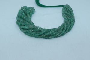 Venta al por Mayor de Gemas Indias, Cuentas Redondas Facetadas de Esmeralda Rusa Natural de 3-4 mm, Tamaño de Hilo de 16 Pulgadas, Piedras Preciosas Sueltas para Joyería - Product Image 3