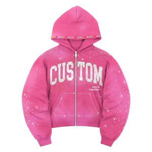 Low MOQ Zip Hoodie Cotton Polyester Blend Hoodie Full Zip Hoodie for Startup Brands and Online Sellers - Product Image 4