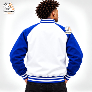 Chaqueta Universitaria Phi Beta Sigma para Hombre, con Letras Griegas Bordadas en el Pecho, Estilo Casual, Cierre de un Solo Botón, Poliéster/Algodón - Product Image 2