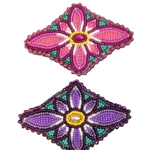 Pinza para el cabello con cuentas de cristal y bordado para bodas, pinza decorativa llamativa para mujeres, accesorios de moda para el cabello. - Product Image 4