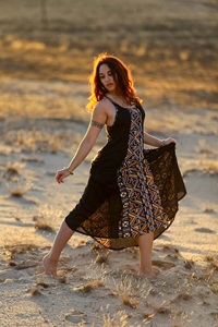 Vestido Maxi Boho para Mujer, Sin Mangas, Estampado Geométrico, Línea A, Verano, Playa, Vacaciones, Uso Diario, Tejido de Rayón - Product Image 5