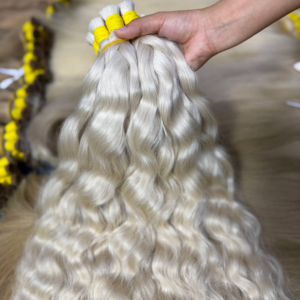 Extensiones de Cabello Humano Vietnamita 100g Color Claro 60cm de Largo Súper Doble Trama Paquetes a Granel Proveedores de Vietnam - Product Image 1
