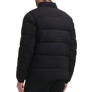 Low Price Custom Logo Front <b>Men</b> Puffer <b>Winter</b> <b>Jacket</b> Plus Size Stand Collar Breathable Customized Colors for Online <b>Sale</b> - Product Image 3