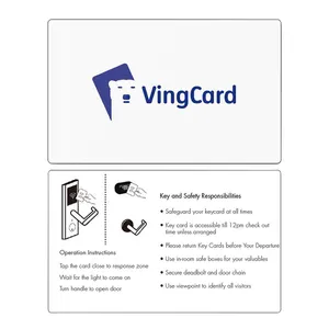 Full Color EM4450 Chip Programable Rewritable Contactless Magnetic Stripe ULT EV11k4k Custom PVC Rfid Hotel Key Card For Ving