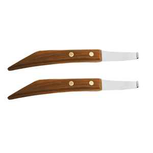 Cuchillo de Herrador de Acero de Damasco Premium IRON para Recorte de Herraduras, Hoja Hecha a Mano, Herramientas Veterinarias, OEM, Marca Privada - Product Image 5