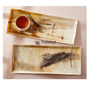 Bandeja de Cuerno Moderna Hecha a Mano de Lujo, Adorno Decorativo Elegante y Móvil de Tradebyd - Product Image 1