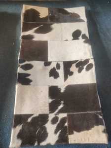 Housse de coussin moderne 12x20 en cuir de vachette patchwork, anti-acariens, anti-bactérienne, avec fermeture éclair, pour hôpitaux et hôtels - Product Image 4