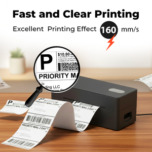 Impresora de Etiquetas Térmicas 4x6 para Direcciones, Envíos, Paquetes, Sobres, Impresión Térmica Directa para Logística de Almacén y Comercio Minorista - Product Image 5