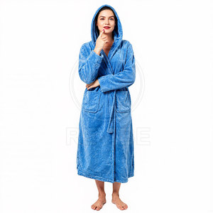 Peignoir pour femme Everyday Elegance - Léger, 100% coton, manches longues, finition premium, pour l'été/l'automne/le printemps, vêtements de maison - Product Image 5