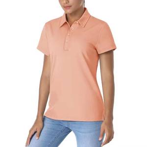 Polo de golf pour femme avec impression sérigraphique de logo personnalisé, polo de haute qualité 100% coton pour femme - Product Image 1