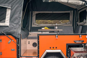 Remorque de camping tout-terrain légère et luxueuse 4x4, pliable vers l'avant, avec plancher rigide, suspension indépendante et cuisine - Product Image 4