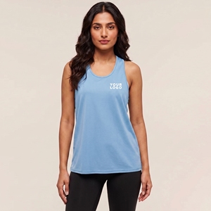 Women's Black Tank <b>Top</b> Scoop Neck Solid Breathable Polyester Sporty 100% Polyester Body fit <b>Racer</b> <b>back</b> Straight hem - Product Image 6