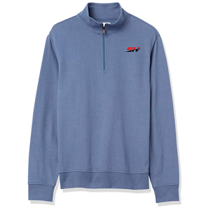 Sweat-shirt à col zippé personnalisé pour homme, best-seller, logo personnalisé, différentes tailles, sweat-shirt basique en coton mélangé à col zippé pour homme - Product Image 1