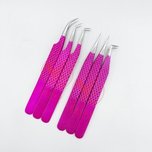 Pince à épiler Somofy Enterprises de haute qualité, personnalisée, à marque privée, à 90 degrés, pour extensions de cils, en acier inoxydable durable - Product Image 6