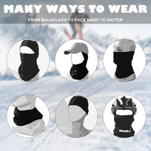 Balaclava de ski sur mesure en gros pour unisexe, qualité supérieure, coupe-vent, respirant, dernier design tendance pour les longs trajets - Product Image 2
