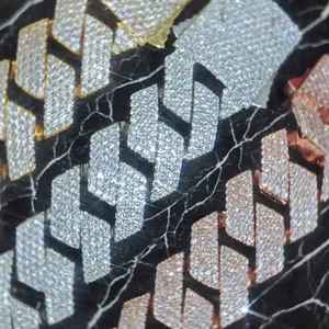 Collar de Cadena Cubana de Plata 925 Chapado en Oro con Diamantes de Moissanita, Joyería de Estilo Hip Hop, Ideal para Fiestas y Regalo - Product Image 2