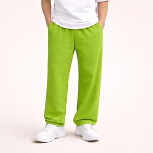 กางเกงลำลองผู้ชายสีพื้นทรงหลวมตรงสไตล์ลำลองสำหรับใส่บ้าน ปี 2026 - Product Image 3