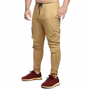 HI-GLOW SPORTS กางเกงวอร์มลำลองสำหรับผู้ชาย กางเกงออกกำลังกาย สีพื้น ระบายอากาศได้ดี กันน้ำ เป็นมิตรกับสิ่งแวดล้อม แห้งเร็ว - Product Image 4