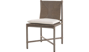 Silla de Comedor Moderna Hecha a Mano con Estructura de Bambú en Gris Lavado y Respaldo Tejido Elegante - Product Image 6