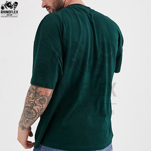 Vente directe usine – T-shirt homme oversize 100 % coton tricoté, séchage rapide, respirant, très populaire, faible MOQ - Product Image 2