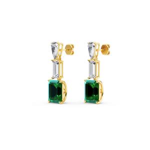 Pendientes de Diamantes Cultivados en Laboratorio de Oro Blanco de 10K para Mujer, 12.65 Quilates de Peso Total, Joyería Fina Premium - Product Image 6
