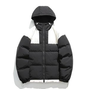 Men's Solid Loose Winter <b>Jacket</b> High Street Style Canvas Coat with Stand <b>Collar</b> and Fleece Puffer Thicken Warm for Winter wear - Product Image 4