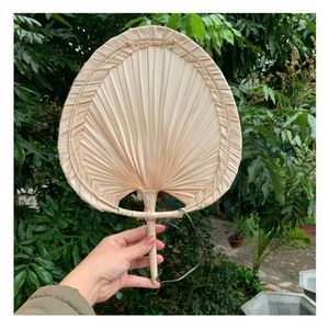 Vintage Boho Palm Leaf handfan <b>Unique</b> Handmade handfan for Home and Event Decor - Product Image 5