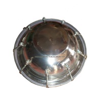 Premium Traditional Silver-Plated Polished Stainless Steel Digital Printing Dhol Tasha Musical Percussion Instrument Home