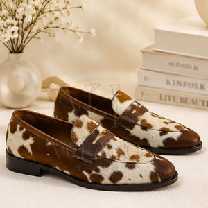 Chaussures décontractées en cuir de vachette 2026 pour hommes – Mocassins confortables en cuir véritable à enfiler pour le quotidien - Product Image 6