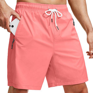 Pantalones Cortos de Playa para Hombre, Ligeros, Sólidos, Casuales, Cómodos, de Cintura Alta, Transpirables y Ecológicos, para el Verano - Product Image 1